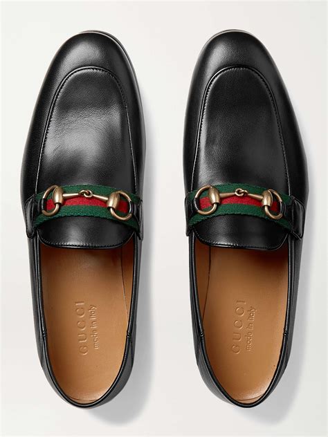 gucci brixton foldable leather loafers|Gucci brixton collapsible heel loafers.